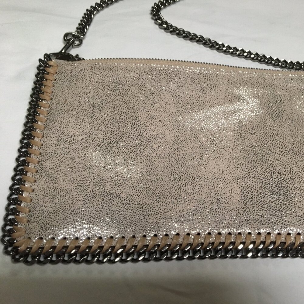 Blush-silver metallic crossbody, NWT